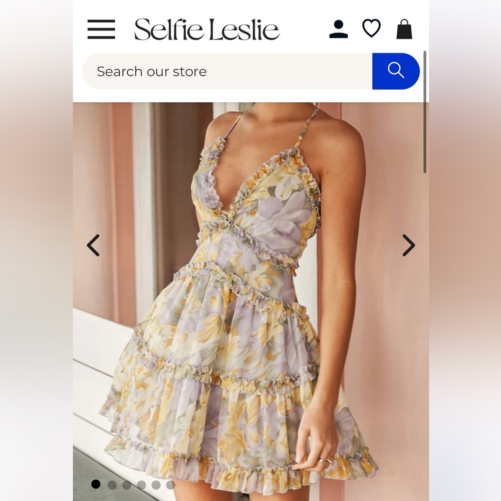Selfie Leslie floral dress